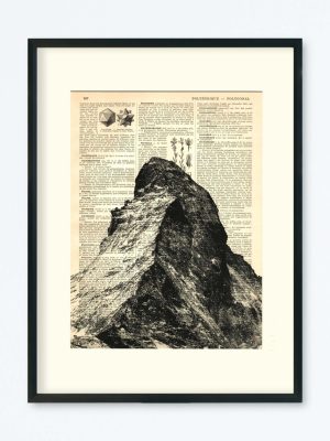 AFFICHE VINTAGE MONTAGNE CERVIN