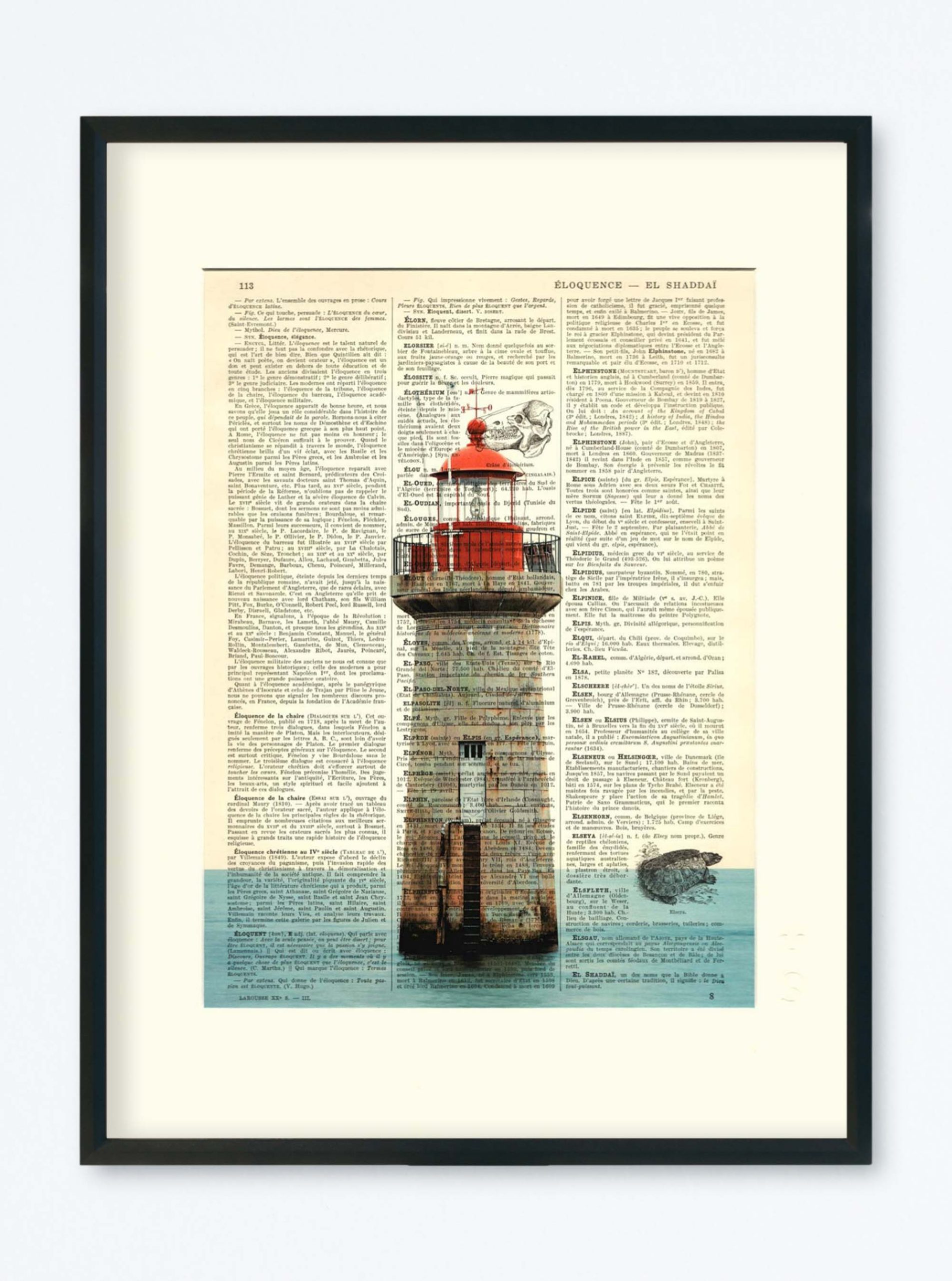 AFFICHE VINTAGE PHARE