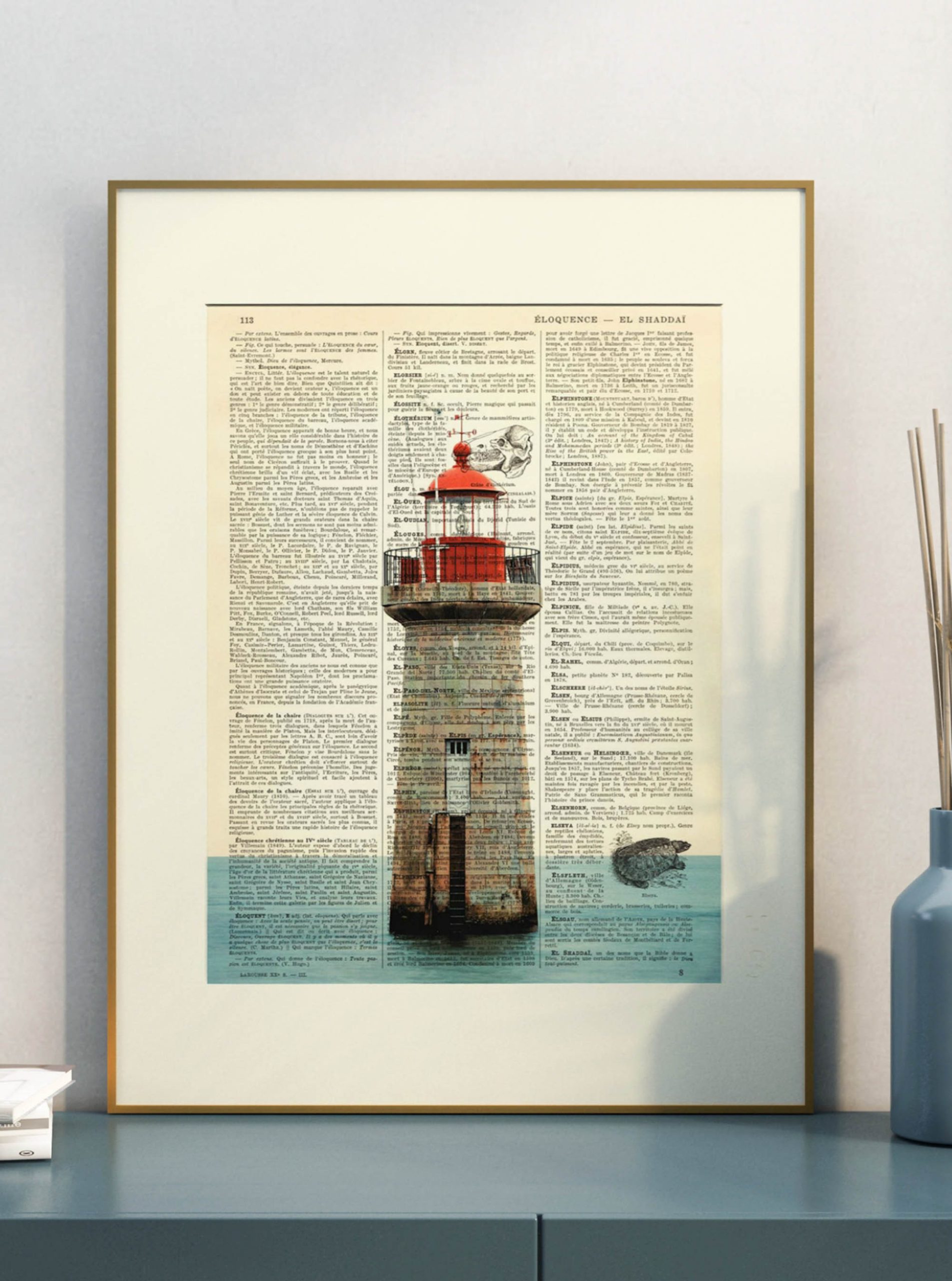AFFICHE VINTAGE PHARE – Image 2