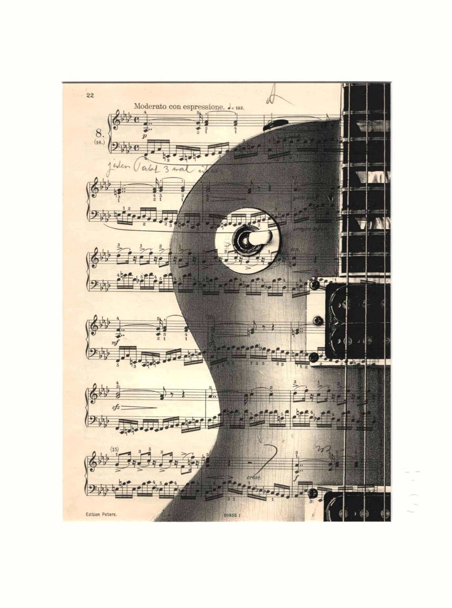 AFFICHE VINTAGE MUSIQUE GUITARE 30x40 – Image 2
