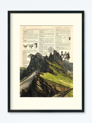 AFFICHE VINTAGE DOLOMITES