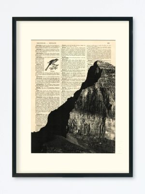 AFFICHE VINTAGE CIME DE L'EST – COLLECTION FACE MONTAGNE