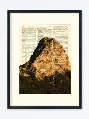 AFFICHE VINTAGE DENT DE JAMAN – COLLECTION FACE MONTAGNE