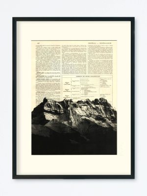 AFFICHE VINTAGE DENTS DU MIDI – COLLECTION FACE MONTAGNE