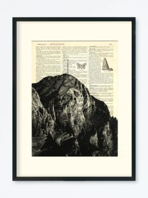 AFFICHE VINTAGE GRAND CHAMOSSAIRE – COLLECTION FACE MONTAGNE