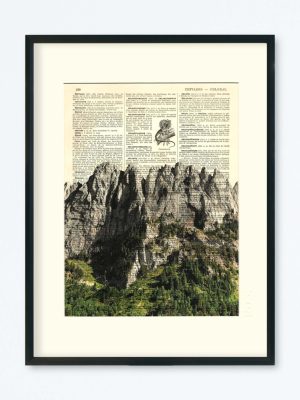 AFFICHE VINTAGE MONTAGNE FRIBOURG
