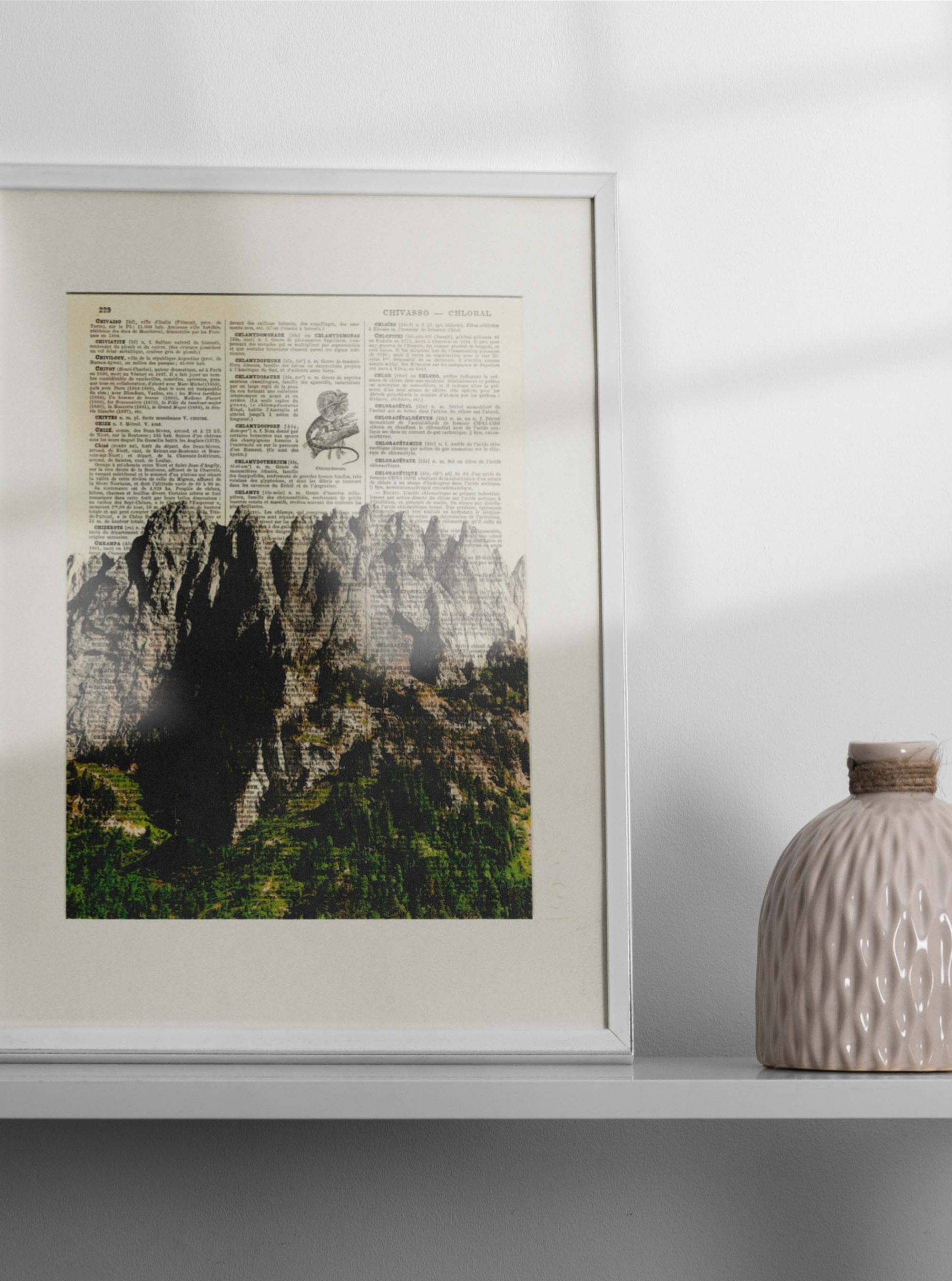 AFFICHE VINTAGE MONTAGNE FRIBOURG – Image 2