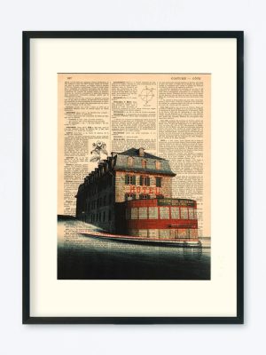 AFFICHE VINTAGE HÔTEL SUISSE