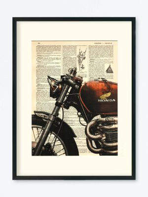 AFFICHE VINTAGE MOTO