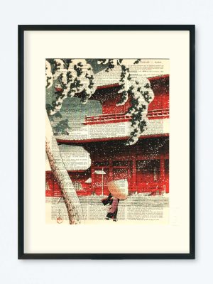 AFFICHE VINTAGE JAPON TOKYO HASUI