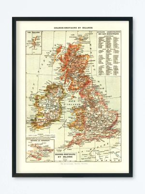 POSTER VINTAGE GRANDE-BRETAGNE IRLANDE