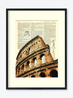AFFICHE VINTAGE ROME COLISÉE