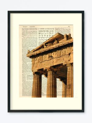 AFFICHE VINTAGE ATHÈNES PARTHÉNON