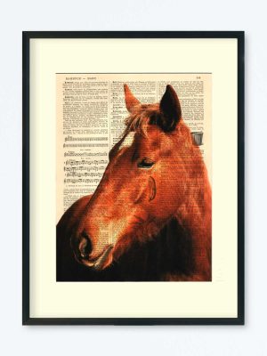 AFFICHE VINTAGE CHEVAL